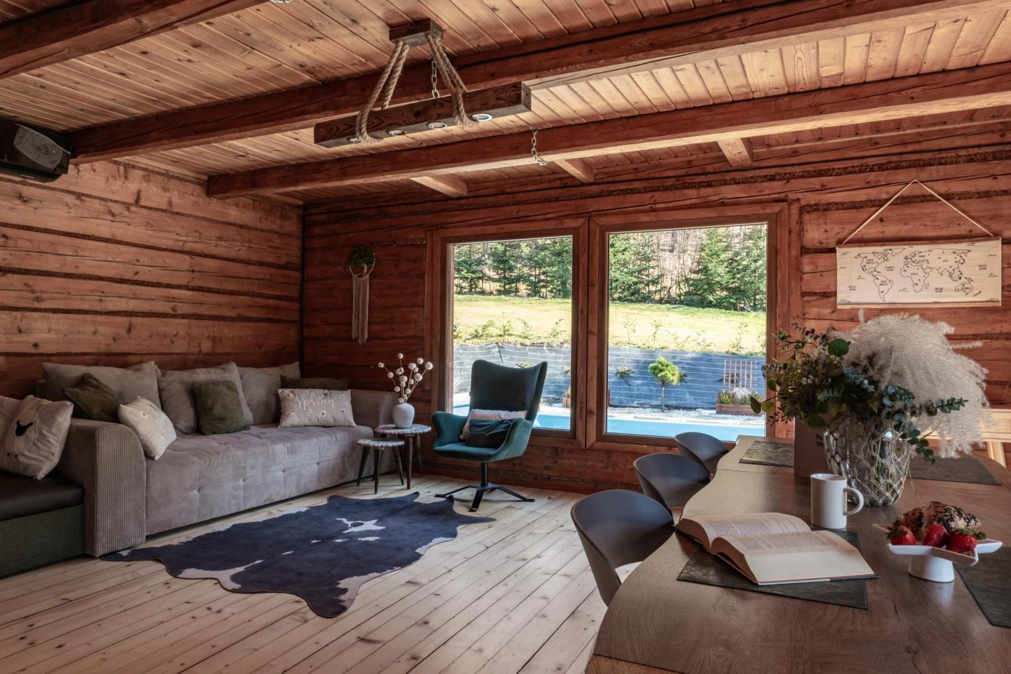 Polana Slowikowa 5 Star- Domek W Gorach Z Jacuzzi, Sauna,Basen,Ogrod Z Lasem, Kominek I Narty Stroza Kültér fotó